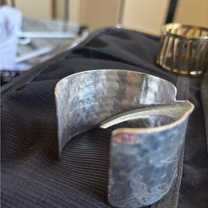 Rustic Cuff Silver Bracelet